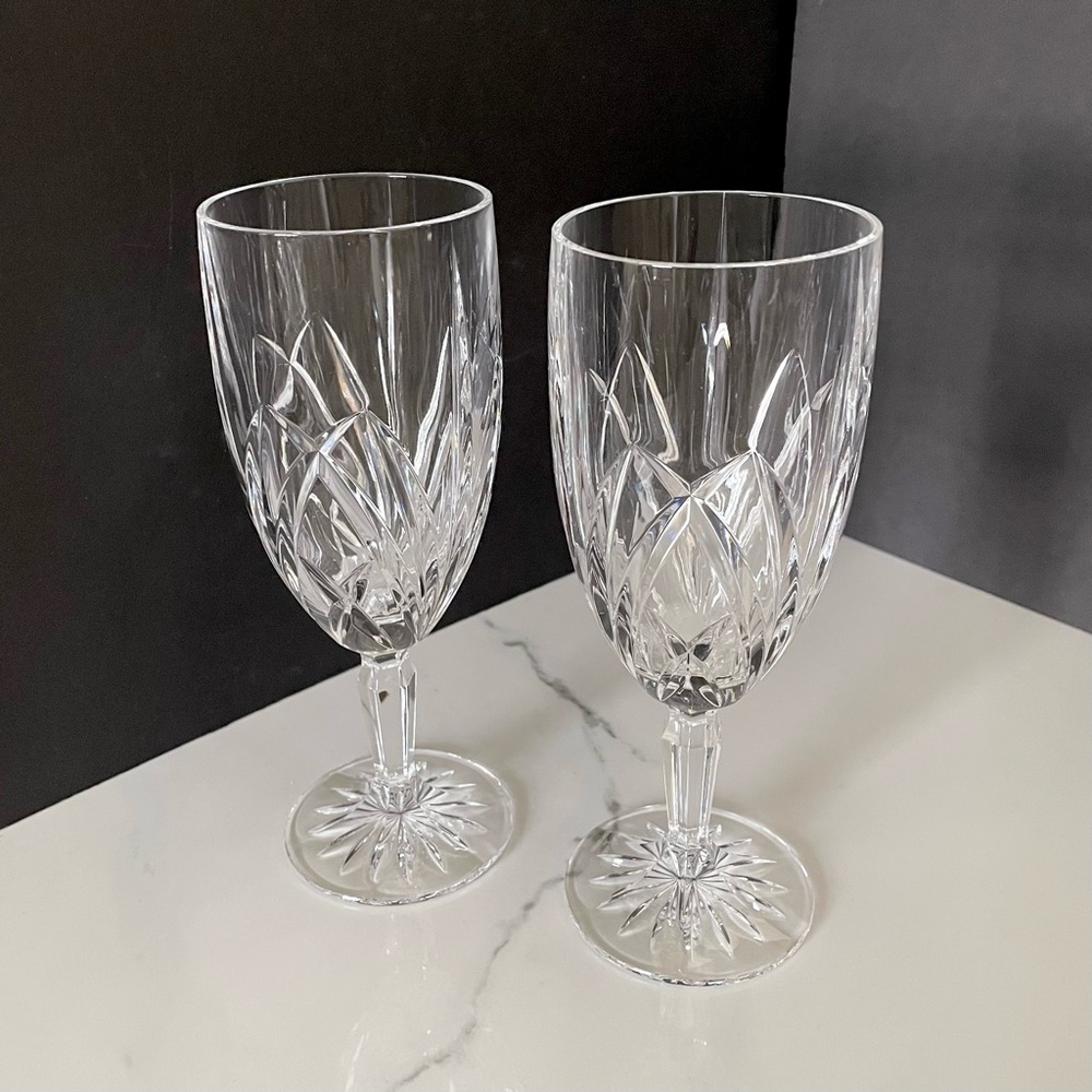 SET of 2 Brookside Iced Beverage Glasses - Marquis Waterford Crystal